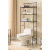 Brushed Copper Finish Iron 3 Tier Bathroom Rack