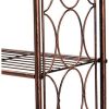 Brushed Copper Finish Iron 3 Tier Bathroom Rack