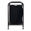 Bronze Laundry Hamper Cart with 2 Black Sorter Bags