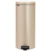 Stainless Steel 8-Gallono Kitchen Trash Can with Step On lid in Champagne Gold