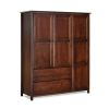 Cherry Wood Finish Bedroom Wardrobe Armoire Cabinet Closet