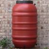 Terra Cotta Red HDPE Plastic 55-Gallon Rain Barrel with Spigot