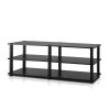 Modern 3-Shelf Espresso Black Shoe Rack - Holds up to 18 Pair of Shoes