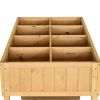 FarmHome 8 Grid Fir Wooden Raised Garden Planter Box