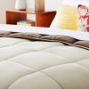 Full All Seasons Beige/Brown Reversible Polyester Down Alternative Comforter