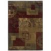 Dark Green Geometric Floral Stylish Area Rug (8'2 x 10')