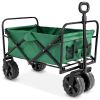 Green Heavy Duty Collapsible Multipurpose Indoor/Outdoor Utility Garden Cart