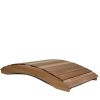 8-Ft Garden Bridge in Western Red Cedar - Natural Unstained Finish