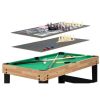 10-in-1 Combo Game Room Table Set Pool, Foosball, Ping Pong, Chess