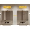 Wall Mounted Bathroom Mirror Medicine Cabinet with USB Ports and LED Light