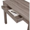 Modern Classic Home Office Laptop Desk in Medium Oak Finish