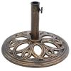 Bronze Finish Cast Iron Round Umbrella Stand Base