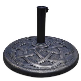 Round Bronze Finish Heavy Duty Outdoor Umbrella Base Stand