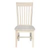 Set of 2 - Mission Style Unfinished Wood Dining Chair with High Back