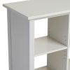 Adjustable Shelf 6-Cube Bookcase Storage Unit Sideboard in White