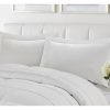 Full/Queen Traditional Microfiber Reversible 3 Piece Comforter Set in White