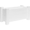 15.75 x 35.5 x 18 inch High White Vinyl Raised Garden Bed Planter Box