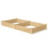 Cedar 4ft x 8ft x 10.5in Raised Garden Bed - Made in USA