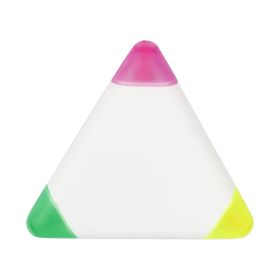 Children's Cute Triangle Fluorescent Pen Three-side Fluorescent Pen Color Marking Pen 3-color Stroke Key Pen