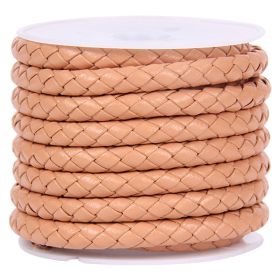 DIY Jewelry Accessories Rope Cowhide (Option: Khaki-6MM)