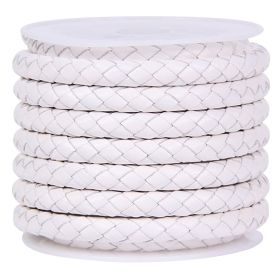 DIY Jewelry Accessories Rope Cowhide (Option: White-4MM)