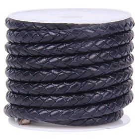 DIY Jewelry Accessories Rope Cowhide (Option: Navy Blue-4MM)