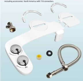 Double Nozzle Manual Without Electricity Bidet (Option: North America 7to8 Connector)