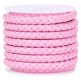 DIY Jewelry Accessories Rope Cowhide (Option: Pink-5MM)