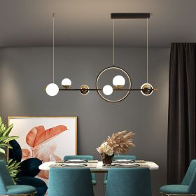 Nordic Creative Restaurant Long Chandelier Modern Simple Personality (Option: Diameter 112CM-Tricolor dimming)