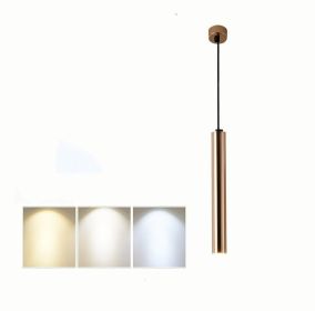 French Gold Long Cylindrical Chandelier (Option: 6x60CM astigmatism)