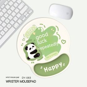 Cute Panda Non-slip Wrister Protective Mouse Pad (Option: 255x 250mm-DY083)