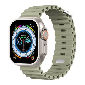 Marine Silicone New Watch Band (Color: Khaki)