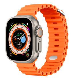 Marine Silicone New Watch Band (Color: Orange)