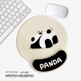 Cute Panda Non-slip Wrister Protective Mouse Pad (Option: 255x 250mm-AG885)