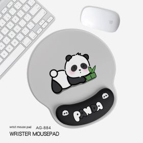 Cute Panda Non-slip Wrister Protective Mouse Pad (Option: 255x 250mm-AG884)