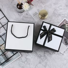 Exquisite Black And White Bow Packaging Box Valentine's Day Gift Box (Option: No.5 Gift bag)