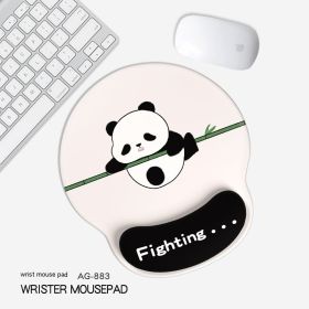 Cute Panda Non-slip Wrister Protective Mouse Pad (Option: 255x 250mm-AG883)