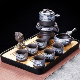 Purple Sand Automatic Tea Maker Kung Fu Tea Set Suit (Option: 2670 Purple Sand-Kung Fu Tea Set)