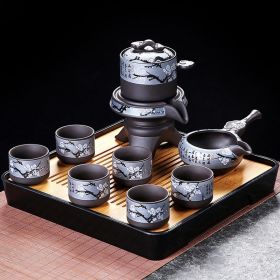 Purple Sand Automatic Tea Maker Kung Fu Tea Set Suit (Option: 2668 Purple Sand-Kung Fu Tea Set)