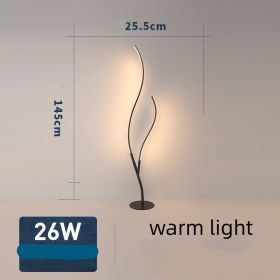 Fashion Twig Artistic Line Floor Lamp (Option: White-warm light-EU)