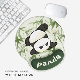 Cute Panda Non-slip Wrister Protective Mouse Pad (Option: 227x 188mm-AT647)