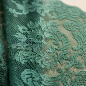 Lace Curtain Fantasy Dark Green Horse Leather (Option: Dark Green-145wide yarn over 30meters)