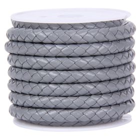 DIY Jewelry Accessories Rope Cowhide (Option: Light Grey-6MM)