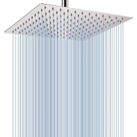 12-inch Electroplating Square Top Spray Shower Head (Option: 16 Inch Square Top Spray)