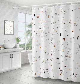 Bathroom Ins Morandi Terrazzo Shower Curtain (Option: Terrazzo-200x200cm)